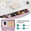 imageYITAHOME Dresser with 7 Drawers  Fabric Storage Tower Organizer Unit for Living Room Hallway  Sturdy Steel Frame Wooden Top ampamp Easy Pull Fabric BinsPink