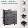 imageYITAHOME Dresser with 7 Drawers  Fabric Storage Tower Organizer Unit for Living Room Hallway  Sturdy Steel Frame Wooden Top ampamp Easy Pull Fabric BinsAcool Gray