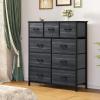 imageYITAHOME Dresser with 7 Drawers  Fabric Storage Tower Organizer Unit for Living Room Hallway  Sturdy Steel Frame Wooden Top ampamp Easy Pull Fabric BinsCharcoal Black Wood Grainnew 2025