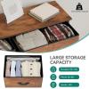 imageYITAHOME Dresser with 7 Drawers  Fabric Storage Tower Organizer Unit for Living Room Hallway  Sturdy Steel Frame Wooden Top ampamp Easy Pull Fabric BinsEarthy Brown