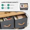 imageYITAHOME Dresser with 7 Drawers  Fabric Storage Tower Organizer Unit for Living Room Hallway  Sturdy Steel Frame Wooden Top ampamp Easy Pull Fabric BinsAcool Gray
