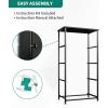 imageYITAHOME Dresser with 7 Drawers  Fabric Storage Tower Organizer Unit for Living Room Hallway  Sturdy Steel Frame Wooden Top ampamp Easy Pull Fabric BinsCharcoal Print