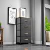 imageYITAHOME Dresser with 7 Drawers  Fabric Storage Tower Organizer Unit for Living Room Hallway  Sturdy Steel Frame Wooden Top ampamp Easy Pull Fabric BinsCool Dark Grey