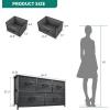 imageYITAHOME Dresser with 7 Drawers  Fabric Storage Tower Organizer Unit for Living Room Hallway  Sturdy Steel Frame Wooden Top ampamp Easy Pull Fabric BinsCool Black Wood Grain