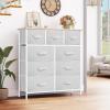 imageYITAHOME Dresser with 7 Drawers  Fabric Storage Tower Organizer Unit for Living Room Hallway  Sturdy Steel Frame Wooden Top ampamp Easy Pull Fabric BinsCool Gray