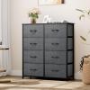 imageYITAHOME Dresser with 7 Drawers  Fabric Storage Tower Organizer Unit for Living Room Hallway  Sturdy Steel Frame Wooden Top ampamp Easy Pull Fabric BinsAcharcoal Black