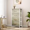 imageYITAHOME Dresser with 7 Drawers  Fabric Storage Tower Organizer Unit for Living Room Hallway  Sturdy Steel Frame Wooden Top ampamp Easy Pull Fabric BinsCool Oak Greige