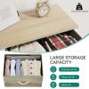imageYITAHOME Dresser with 7 Drawers  Fabric Storage Tower Organizer Unit for Living Room Hallway  Sturdy Steel Frame Wooden Top ampamp Easy Pull Fabric BinsCool Oak Greige