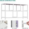 imageYITAHOME Dresser with 7 Drawers  Fabric Storage Tower Organizer Unit for Living Room Hallway  Sturdy Steel Frame Wooden Top ampamp Easy Pull Fabric BinsPurple