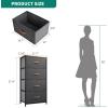 imageYITAHOME Dresser with 7 Drawers  Fabric Storage Tower Organizer Unit for Living Room Hallway  Sturdy Steel Frame Wooden Top ampamp Easy Pull Fabric BinsCool Dark Grey