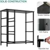 imageYITAHOME Dresser with 7 Drawers  Fabric Storage Tower Organizer Unit for Living Room Hallway  Sturdy Steel Frame Wooden Top ampamp Easy Pull Fabric BinsCool Black Ash
