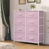 imageYITAHOME Dresser with 7 Drawers  Fabric Storage Tower Organizer Unit for Living Room Hallway  Sturdy Steel Frame Wooden Top ampamp Easy Pull Fabric BinsCool Light Grey