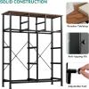 imageYITAHOME Dresser with 7 Drawers  Fabric Storage Tower Organizer Unit for Living Room Hallway  Sturdy Steel Frame Wooden Top ampamp Easy Pull Fabric BinsEarthy Brown