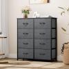 imageYITAHOME Dresser with 8 Drawers  Fabric Tower for Bedroom Dresser ampamp Chest of Drawers Fabric Storage Tower Organizer Unit for Bedroom Hallway ClosetsGraphite