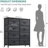 imageYITAHOME Dresser with 8 Drawers  Fabric Tower for Bedroom Dresser ampamp Chest of Drawers Fabric Storage Tower Organizer Unit for Bedroom Hallway ClosetsBlack Grain Black Handle