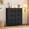imageYITAHOME Dresser with 8 Drawers  Fabric Tower for Bedroom Dresser ampamp Chest of Drawers Fabric Storage Tower Organizer Unit for Bedroom Hallway ClosetsBlackRustic Brownnew 2025