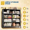 imageYITAHOME Dresser with 9 Drawers  Fabric Storage Tower Organizer Unit for Living Room Hallway Closets  Sturdy Steel Frame Wooden Top ampamp Easy Pull Fabric Bins Charcoal Black Wood Grain