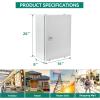 imageYITAHOME Electrical Enclosure NEMA 4X 20168 UL Certified Outdoor Electrical Box IP66 WaterResistant Dustproof ColdRolled Steel Wall Mounted Electric Junction Box