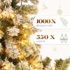 imageYITAHOME PreLit Black Pencil Halloween Christmas Tree 6ft wRemote Black Slim Artificial Christmas Tree Prelit Pencil Christmas Tree w 200 LED Lights ampamp 700 Branch Tips  Holiday DecorWhite Flocked