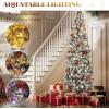 imageYITAHOME PreLit Black Pencil Halloween Christmas Tree 6ft wRemote Black Slim Artificial Christmas Tree Prelit Pencil Christmas Tree w 200 LED Lights ampamp 700 Branch Tips  Holiday DecorWhite Flocked