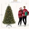 imageYITAHOME PreLit Green Artificial Hinged Christmas Tree with Remote Control 6ft Prelighted Spruce Xmas Tree for Home Office Party Decoration with 1000 Branch Tips and 250 Lights GreenGreen