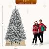 imageYITAHOME PreLit Green Artificial Hinged Christmas Tree with Remote Control 6ft Prelighted Spruce Xmas Tree for Home Office Party Decoration with 1000 Branch Tips and 250 Lights GreenWhite