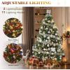 imageYITAHOME PreLit Green Artificial Hinged Christmas Tree with Remote Control 6ft Prelighted Spruce Xmas Tree for Home Office Party Decoration with 1000 Branch Tips and 250 Lights GreenGreen