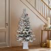 imageYITAHOME PreLit Green Artificial Hinged Christmas Tree with Remote Control 6ft Prelighted Spruce Xmas Tree for Home Office Party Decoration with 1000 Branch Tips and 250 Lights GreenWhite With Red Berries