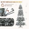 imageYITAHOME PreLit Green Artificial Hinged Christmas Tree with Remote Control 6ft Prelighted Spruce Xmas Tree for Home Office Party Decoration with 1000 Branch Tips and 250 Lights GreenWhite