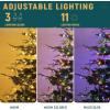imageYITAHOME PreLit Mountain Pine Flocked Christmas Tree with Remote 75FT PreDecorated Hierarchical Tower Flocked Christmas Tree 1278 Branch Tips 550 Lights 55 Pine Cones for Party Home DecoGreen With Crystal Decor
