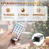imageYITAHOME PreLit Mountain Pine Flocked Christmas Tree with Remote 75FT PreDecorated Hierarchical Tower Flocked Christmas Tree 1278 Branch Tips 550 Lights 55 Pine Cones for Party Home DecoGreen Bell
