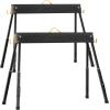 imageYITAHOME Saw Horses 2 Pack Folding Saw Horse 2x4 Brackets 6 Speed Adjustable Legs Metal Folding Sawhorse for Woodworking Carpenters Contractors2x4 SawhorseAdjustable