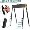 imageYITAHOME Saw Horses 2 Pack Folding Saw Horse 2x4 Brackets 6 Speed Adjustable Legs Metal Folding Sawhorse for Woodworking Carpenters Contractors2x4 SawhorseAdjustable