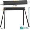 imageYITAHOME Saw Horses 2 Pack Folding Saw Horse 2x4 Brackets 6 Speed Adjustable Legs Metal Folding Sawhorse for Woodworking Carpenters Contractors2x4 SawhorseAdjustable