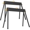 imageYITAHOME Saw Horses 2 Pack Folding Saw Horse 2x4 Brackets 6 Speed Adjustable Legs Metal Folding Sawhorse for Woodworking Carpenters Contractors2x4 SawhorsePortable