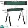 imageYITAHOME Saw Horses 2 Pack Folding Saw Horse 2x4 Brackets 6 Speed Adjustable Legs Metal Folding Sawhorse for Woodworking Carpenters Contractors4x4 SawhorseHeavy Duty