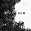 imageYITAHOME Snow Flocked Artificial Full Christmas Tree Christmas Pine Tree with 880 Branch Tips and Foldable Base for Home Party Decoration6ftBlack
