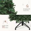 imageYITAHOME Snow Flocked Artificial Full Christmas Tree Christmas Pine Tree with 880 Branch Tips and Foldable Base for Home Party Decoration6ftGreen