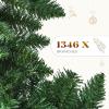 imageYITAHOME Snow Flocked Artificial Full Christmas Tree Christmas Pine Tree with 880 Branch Tips and Foldable Base for Home Party Decoration6ftGreen