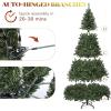 imageYITAHOME Snow Flocked Artificial Full Christmas Tree Christmas Pine Tree with 880 Branch Tips and Foldable Base for Home Party Decoration6ftGreen
