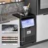imageYITAHOME 130Lbs Black Commercial Under Counter Ice Maker Machine ETL ampamp DOE Certificated Ice Machine Commercial Big Ice Makers Freestanding for Home Cafe Bar Restaurant 44pcs with 33lbs Storage Bin130 LBS