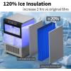 imageYITAHOME 2 Way Water Inlet Commercial Ice Maker Machine 150LBS24H 33LBS Storage Bin Tap Water ampamp Top Loading 35 Gallon Freestanding Ice Maker with Stainless Steel Ice Scoop Ice Bucket120 LBS