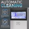 imageYITAHOME 2 Way Water Inlet Commercial Ice Maker Machine 150LBS24H 33LBS Storage Bin Tap Water ampamp Top Loading 35 Gallon Freestanding Ice Maker with Stainless Steel Ice Scoop Ice Bucket150 LBS