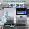 imageYITAHOME 2 Way Water Inlet Commercial Ice Maker Machine 150LBS24H 33LBS Storage Bin Tap Water ampamp Top Loading 35 Gallon Freestanding Ice Maker with Stainless Steel Ice Scoop Ice Bucket150 LBS