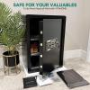 imageYITAHOME 25 Cu ft Safe Box with Fireproof Document Bag Digital Keypad Lock and Removable Shelf Security Safes for Home Office Hotel  Protects Valuables Money Jewelry Cash