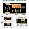 imageYITAHOME 25 Cu ft Safe Box with Fireproof Document Bag Digital Keypad Lock and Removable Shelf Security Safes for Home Office Hotel  Protects Valuables Money Jewelry Cash