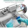 imageYITAHOME 29in Utility Kitchen Sink Free Standing Single Bowl with Pipe NSF Stainless Steel Commercial Sink for Laundry Room Bathroom Farmhouse Garage Indoor Outdoor1Compartment Sink