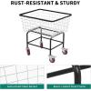 imageYITAHOME 45 Bushel Wire Laundry Cart Rolling Laundry Basket with Wheels Metal Commercial Wire Laundries Basket Cart Heavy Duty Large Steel Baskets for Clothes Storage45 Bushel