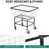 imageYITAHOME 45 Bushel Wire Laundry Cart Rolling Laundry Basket with Wheels Metal Commercial Wire Laundries Basket Cart Heavy Duty Large Steel Baskets for Clothes Storage25 Bushel