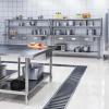 imageYITAHOME 60quot X 24quot Stainless Steel Table with Paper Towel Holder and 2 Drawers NSF Work Table with Drawer Metal Table Prep Table for Home Kitchen Restaurant Garage Warehouse2 Tiers W3 Drawers  Overshleves